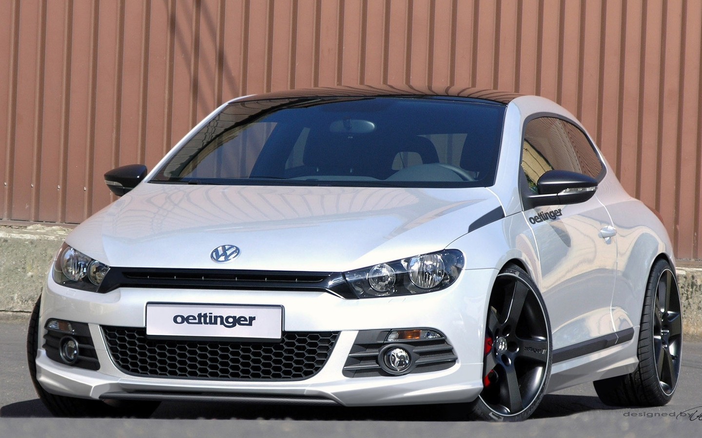 white volkswagen scirocco