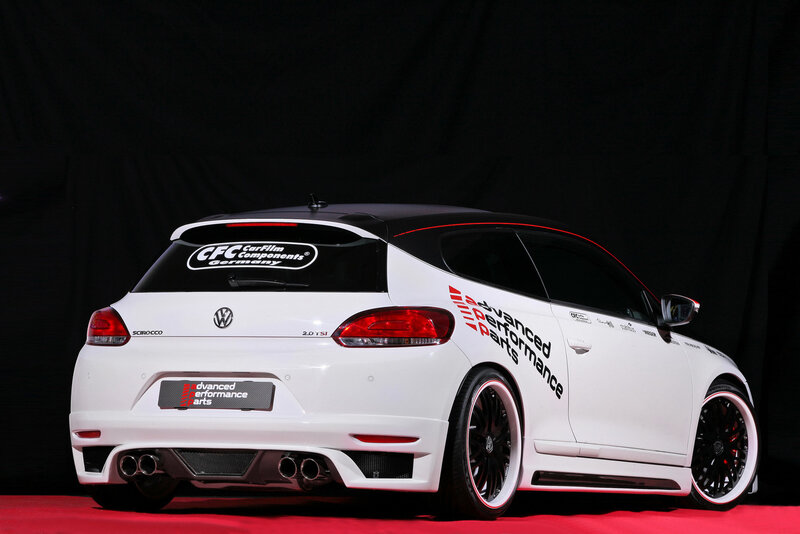 White Volkswagen Scirocco — Dramatic, Photograph, Car, Red Carpet