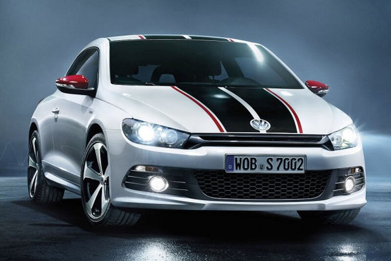 White Volkswagen Scirocco — Dramatic, Photograph, Car
