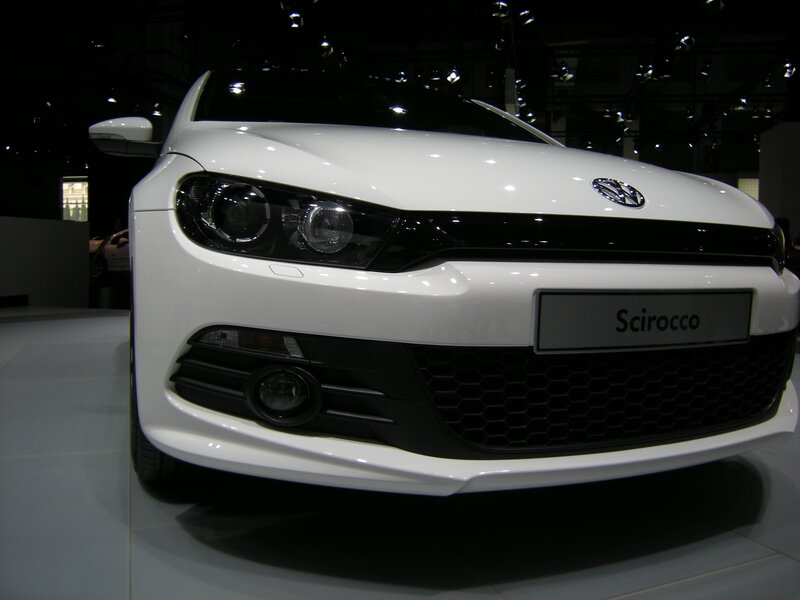 White Volkswagen Scirocco — Dramatic