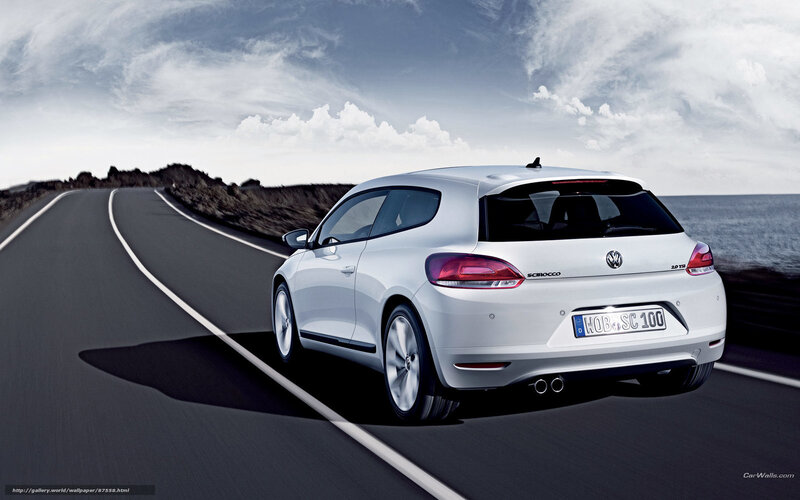White Volkswagen Scirocco — Dynamic