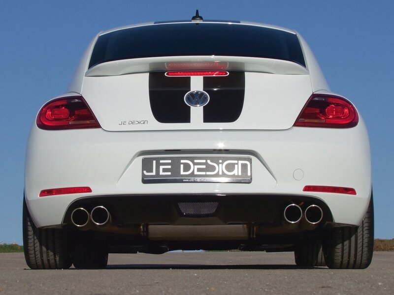 white volkswagen scirocco rear view