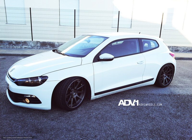 white volkswagen scirocco