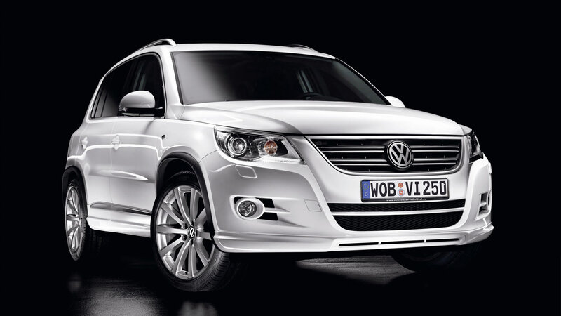 White Volkswagen Tiguan SUV