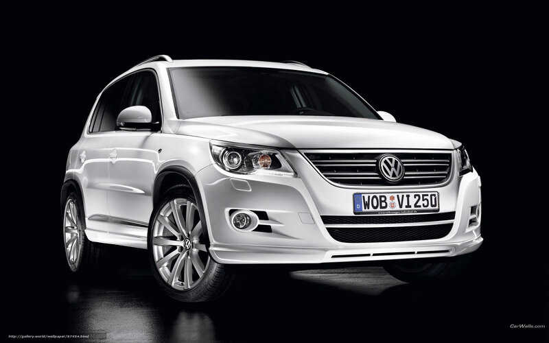 White Volkswagen Tiguan SUV