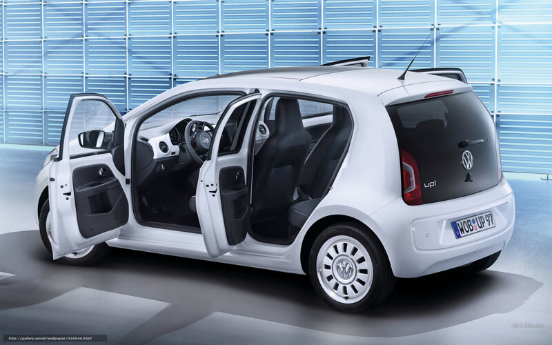 White Volkswagen Up Car — Clean, Modern
