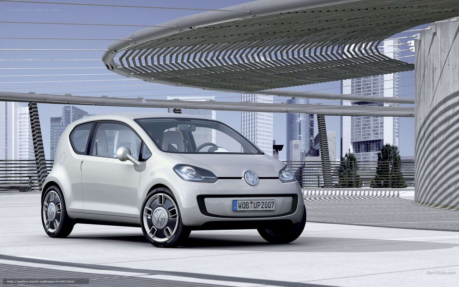 White Volkswagen up! concept car