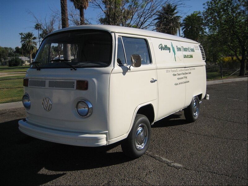 White Volkswagen Van