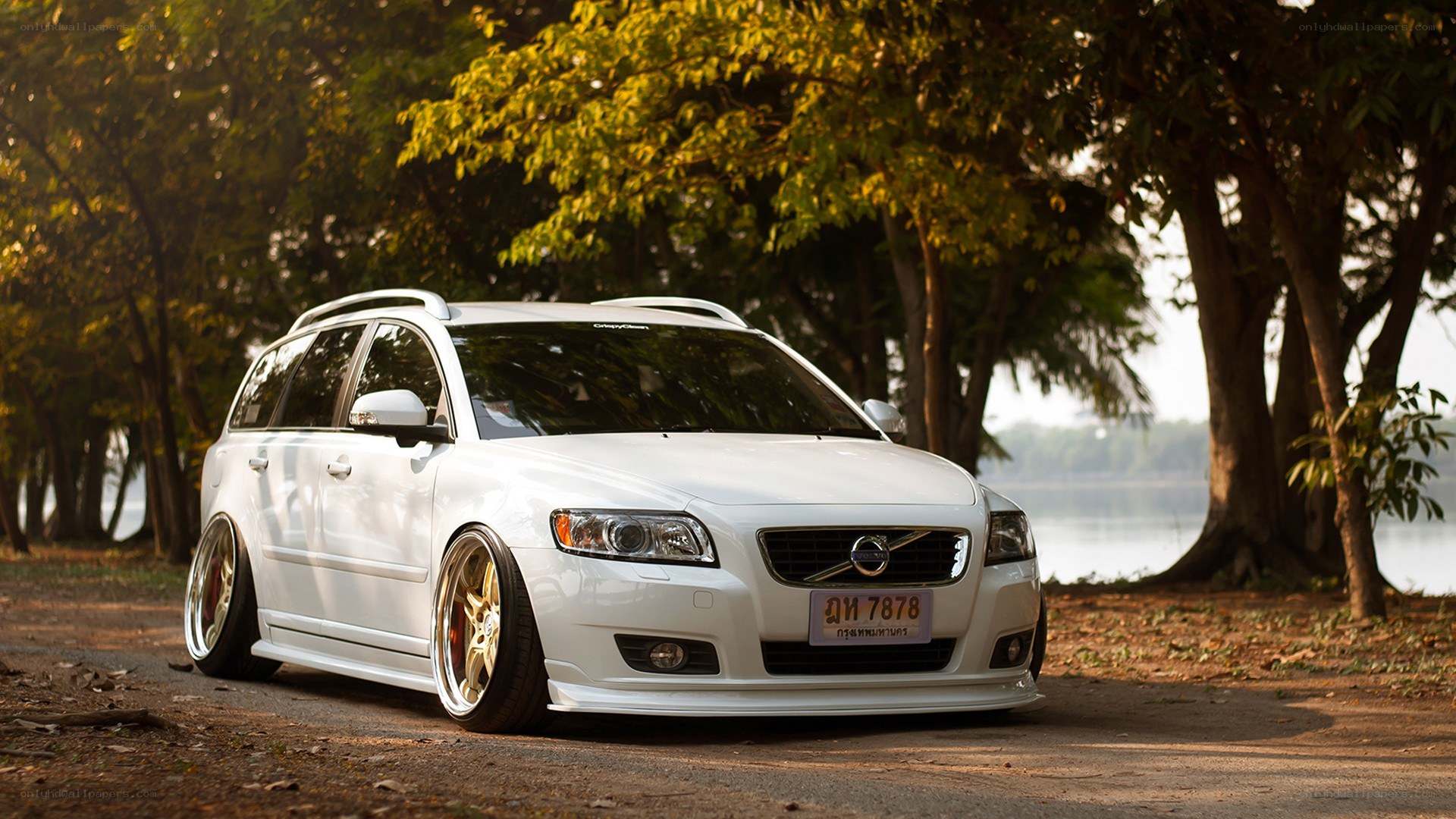 white volvo station wagon