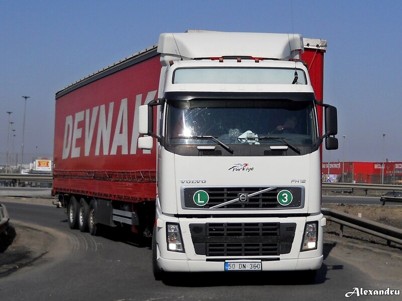 White Volvo Truck — Neutral, Afternoon
