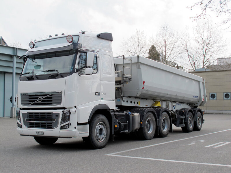 White Volvo Truck — Neutral
