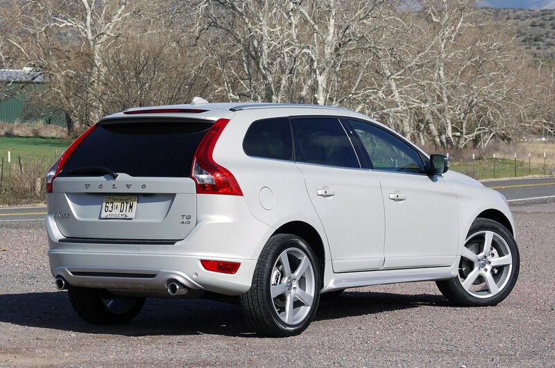 White Volvo V60 parked outdoors