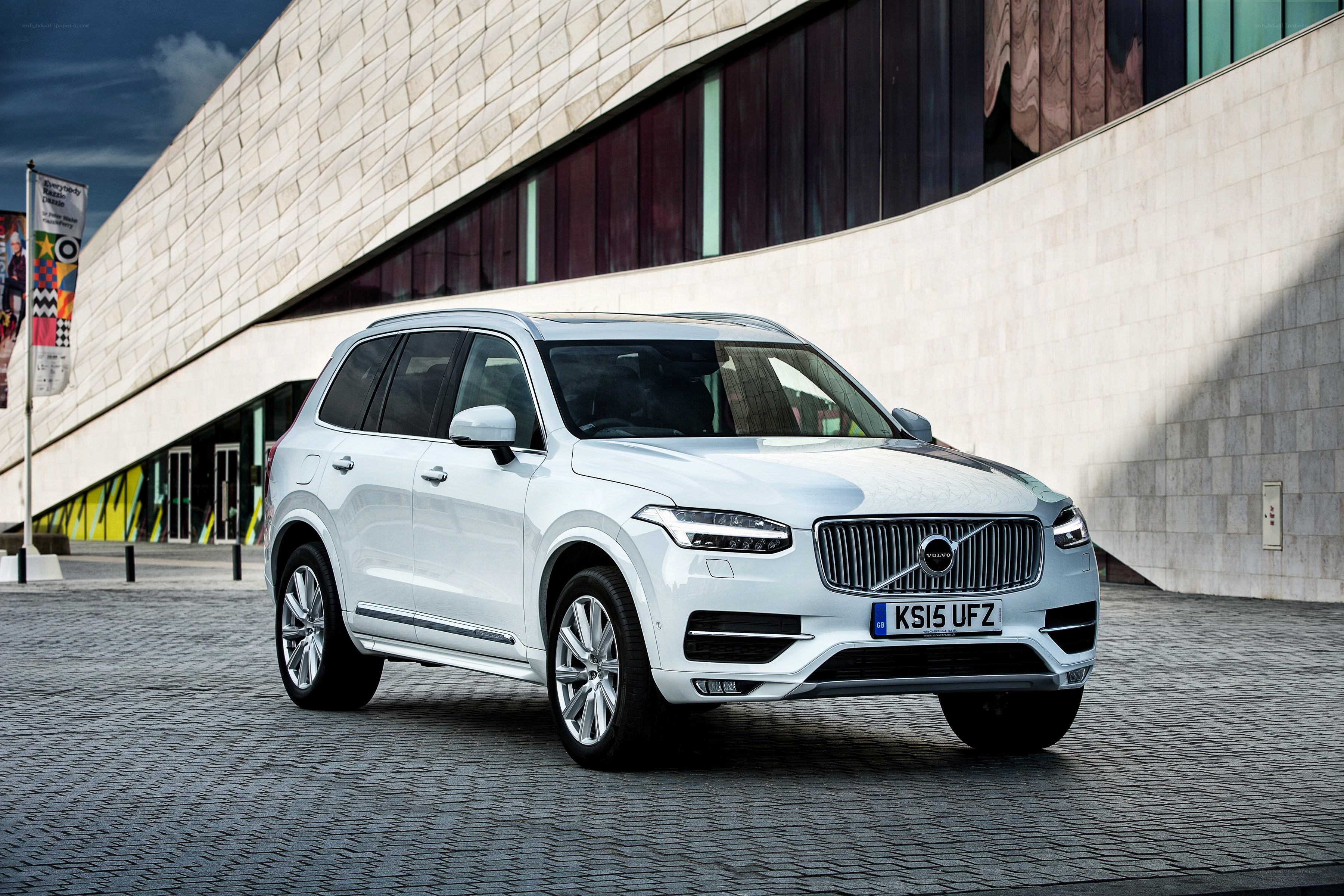 White Volvo XC90 SUV