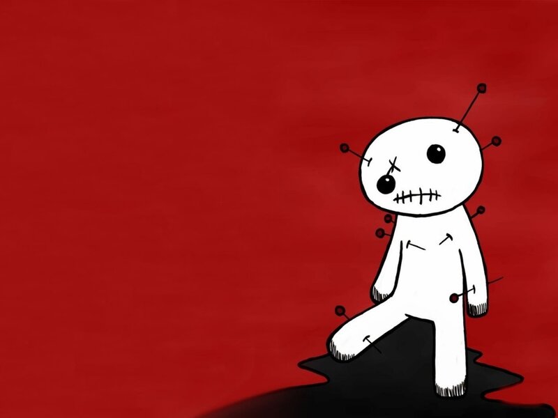 White Voodoo Doll