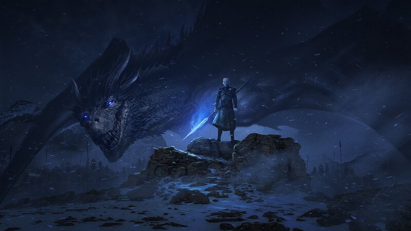 White Walker with Dragon
