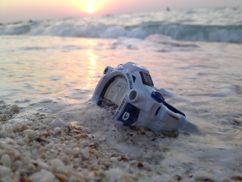 White Watch on Beach