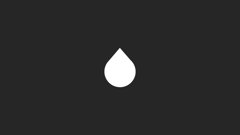 White Water Droplet — Black