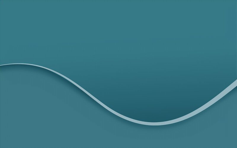 White Wave Line — Teal