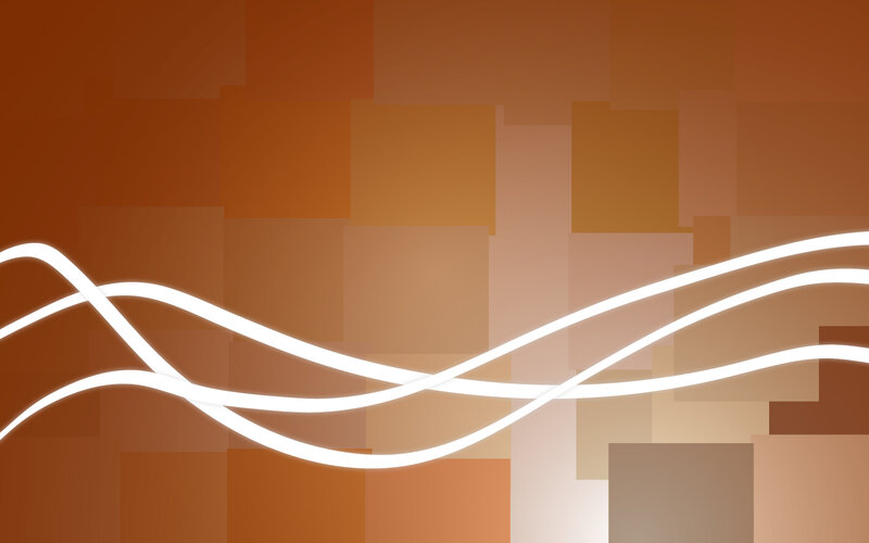 White Wavy Lines — Brown