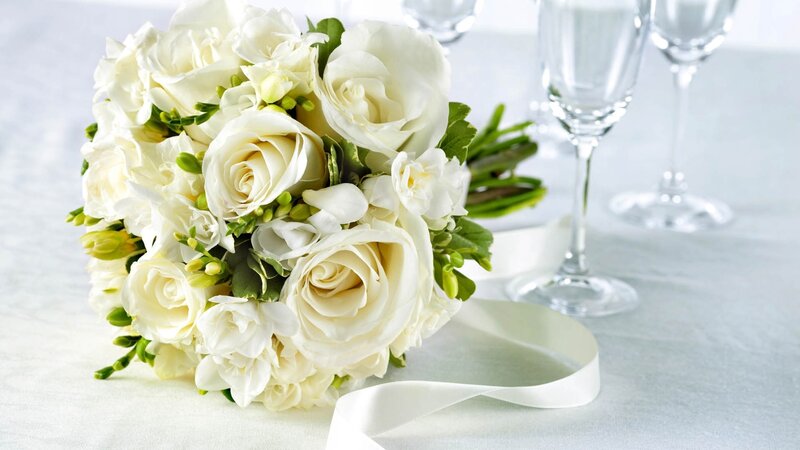 White wedding bouquet