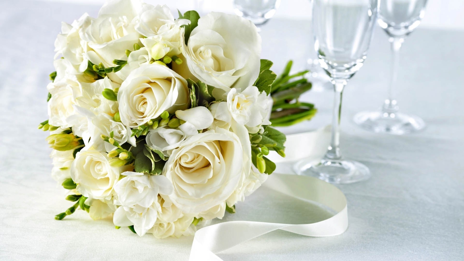 White wedding bouquet