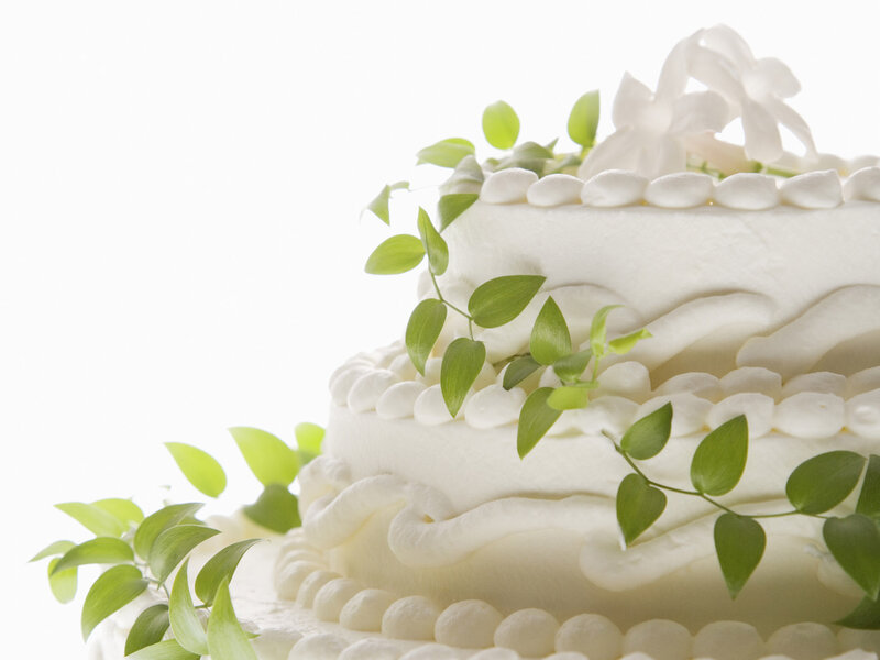 White Wedding Cake — Serene