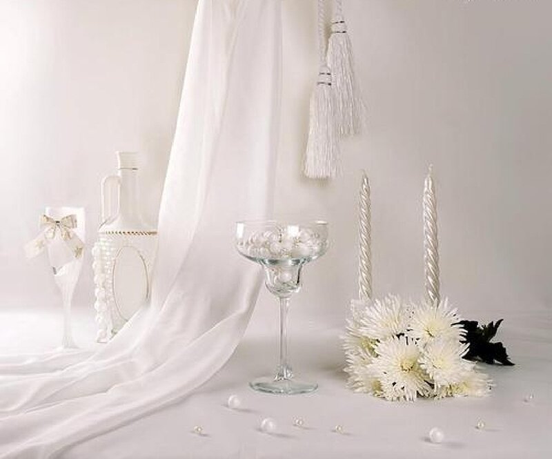 White Wedding Centerpiece