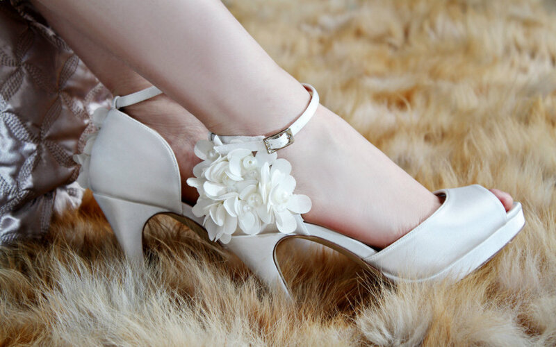 White Wedding Shoe
