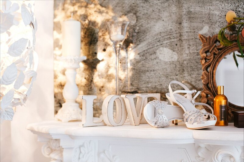 White Wedding Shoes — Romantic, Photograph