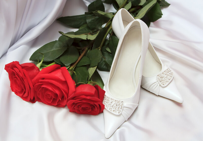White Wedding Shoes — Romantic