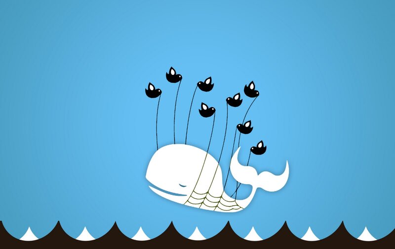 White Whale with Birds