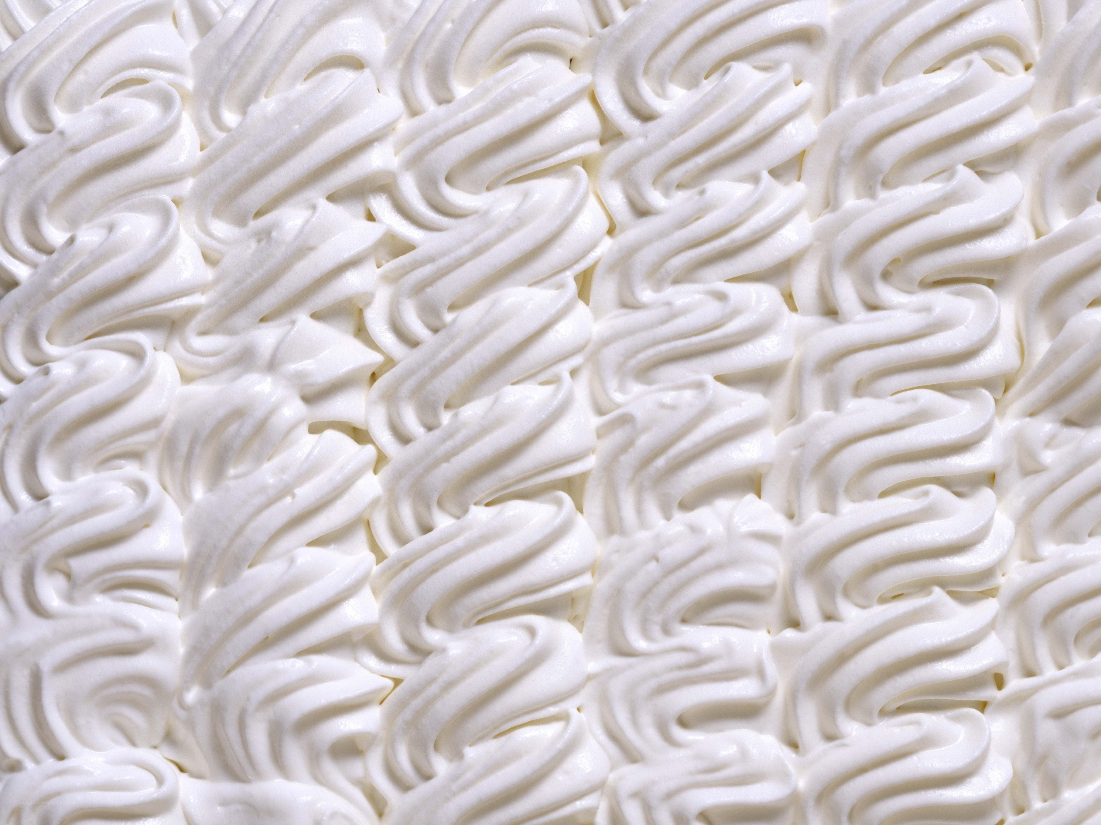 white whipped cream texture