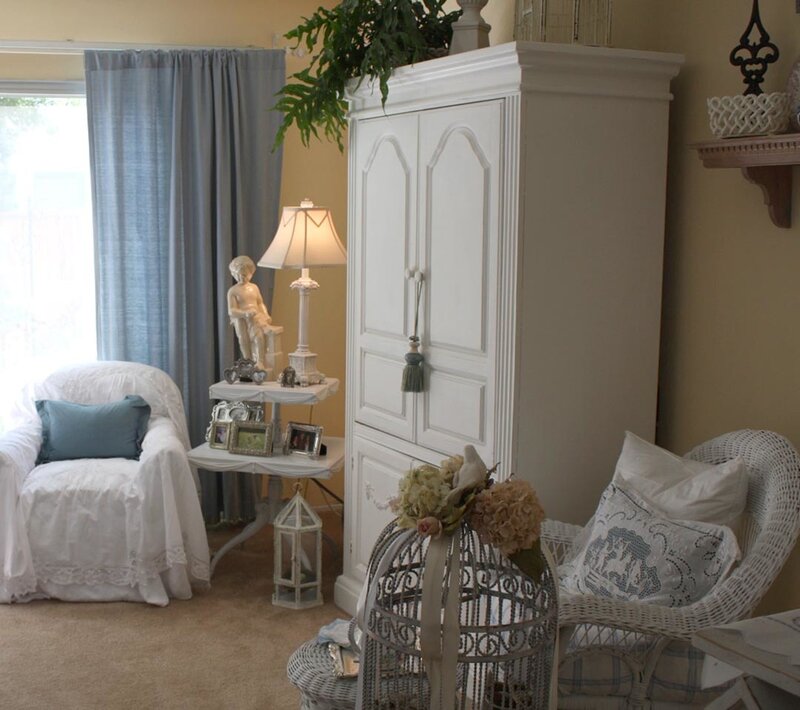White Wicker Chair