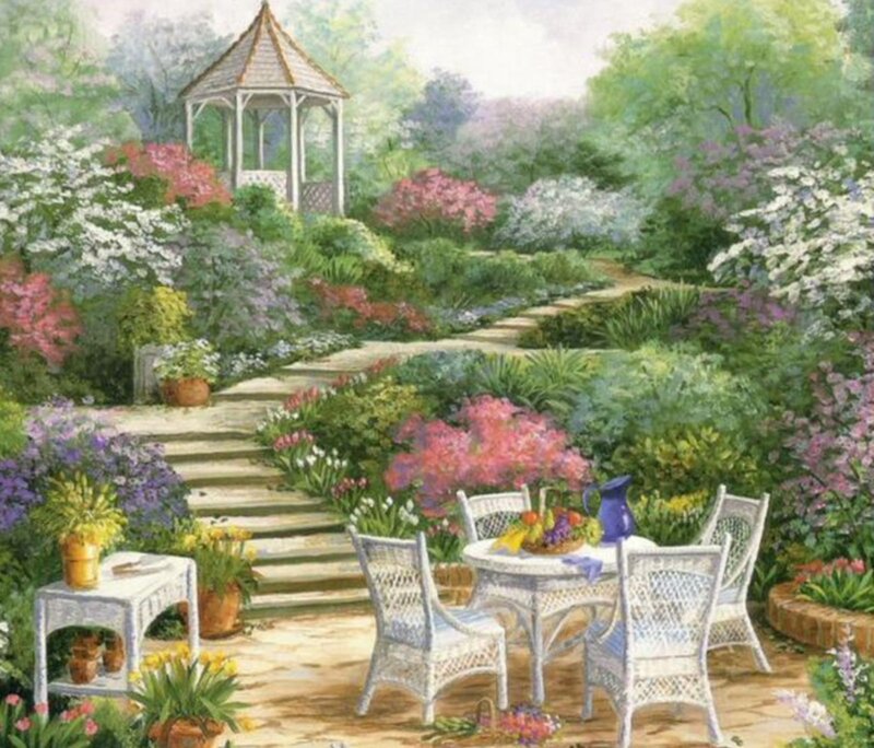 White Wicker Garden Furniture