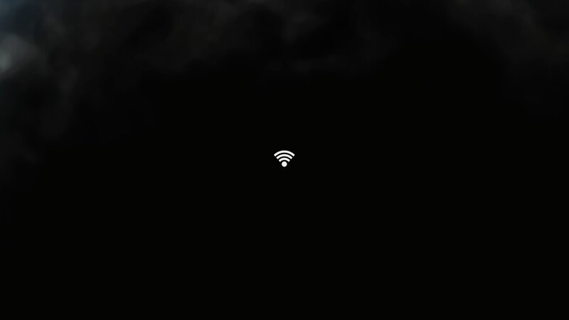 White Wifi Symbol