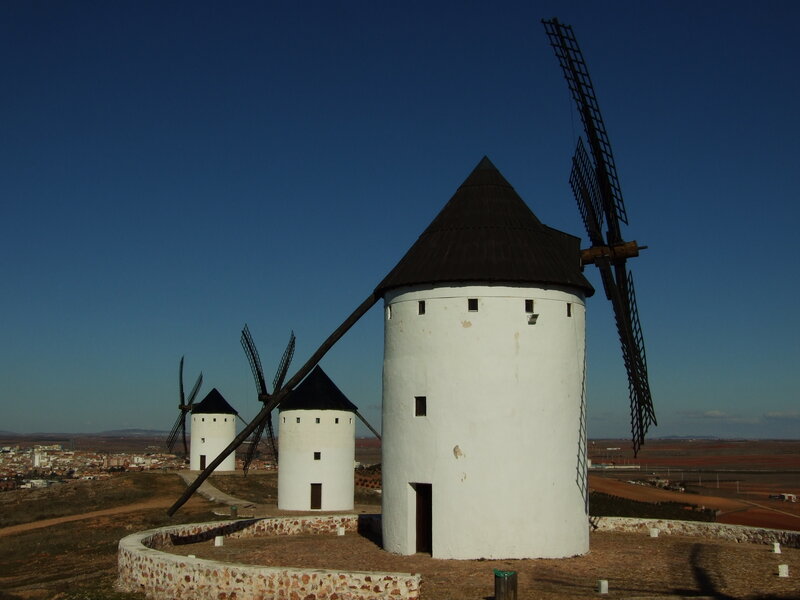 White Windmills on Hill — Serene