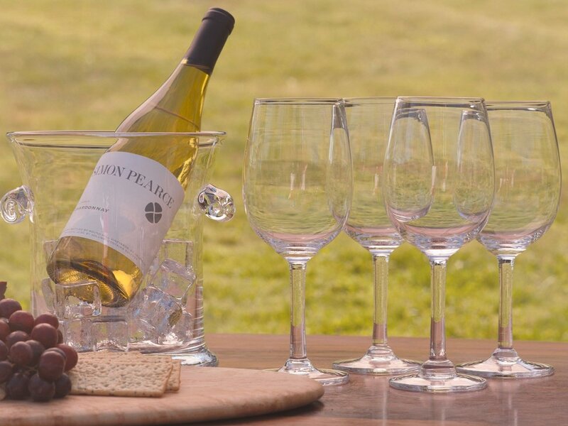 White Wine and Glasses