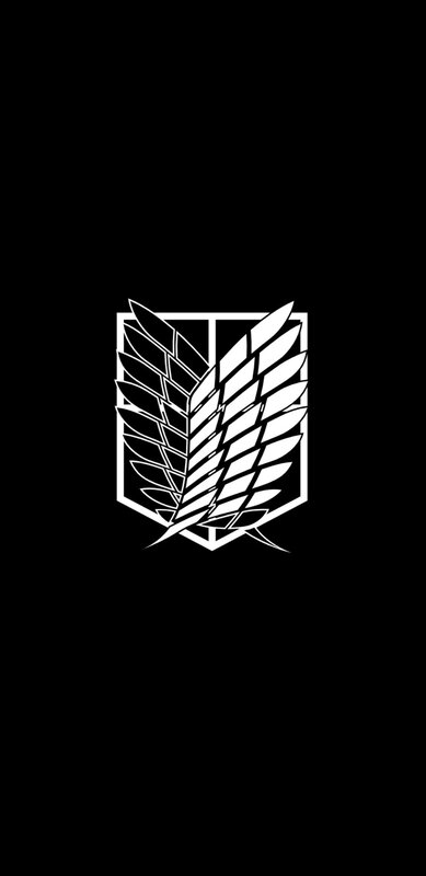 White Winged Emblem — Black