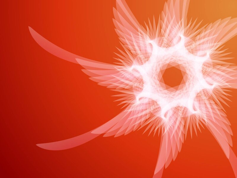 White Winged Figure — Red