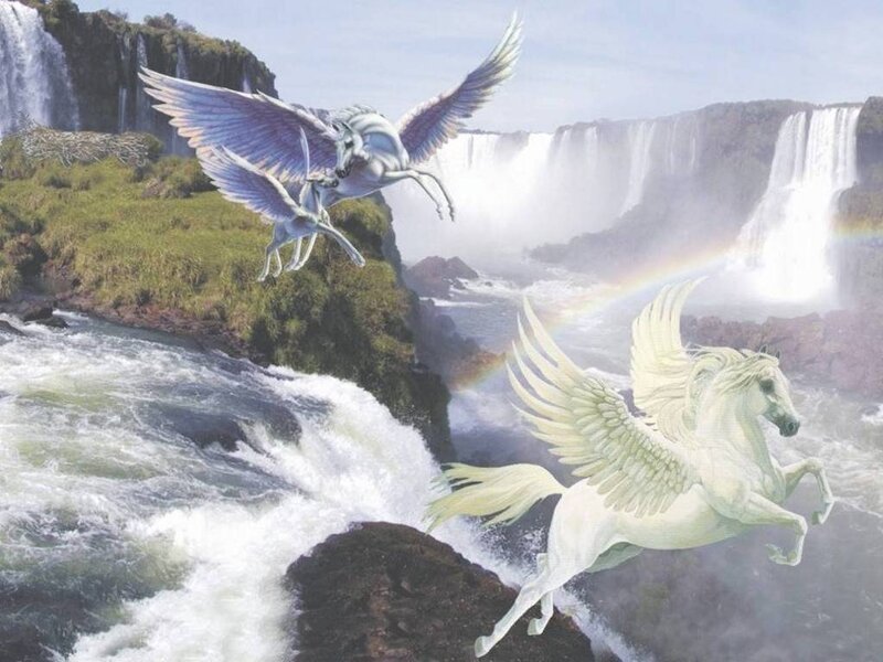 White Winged Horses — Dramatic, Afternoon