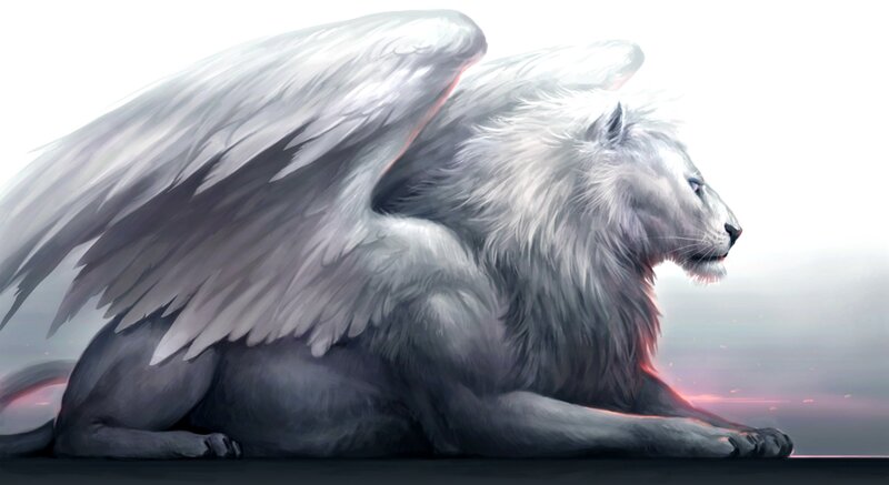 White Winged Lion — Serene