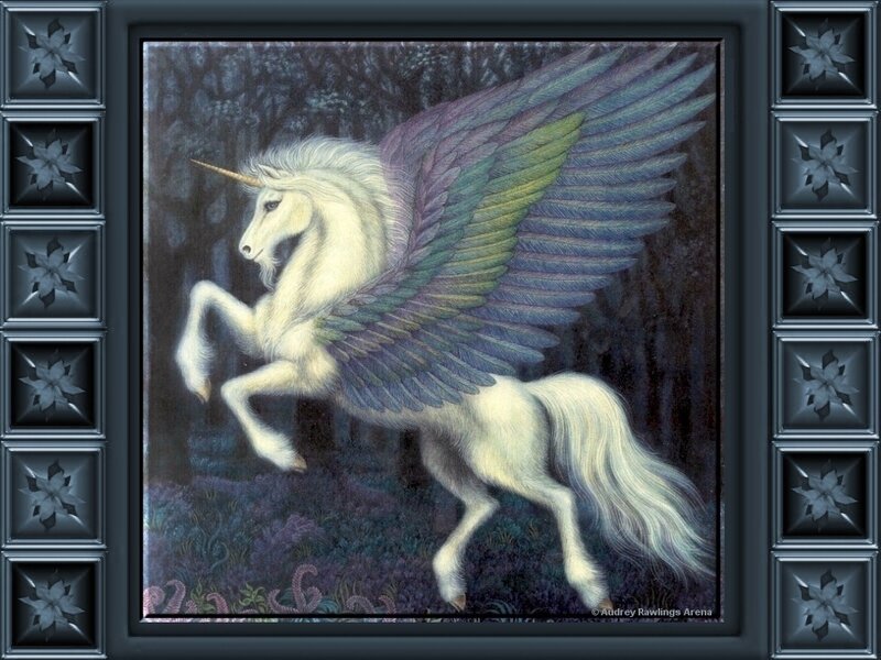 White Winged Unicorn — Mystical