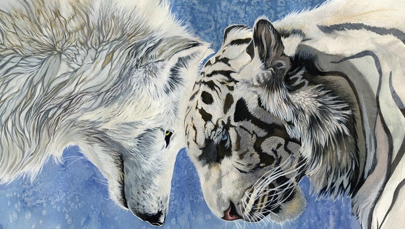 White Wolf and White Tiger — Calm