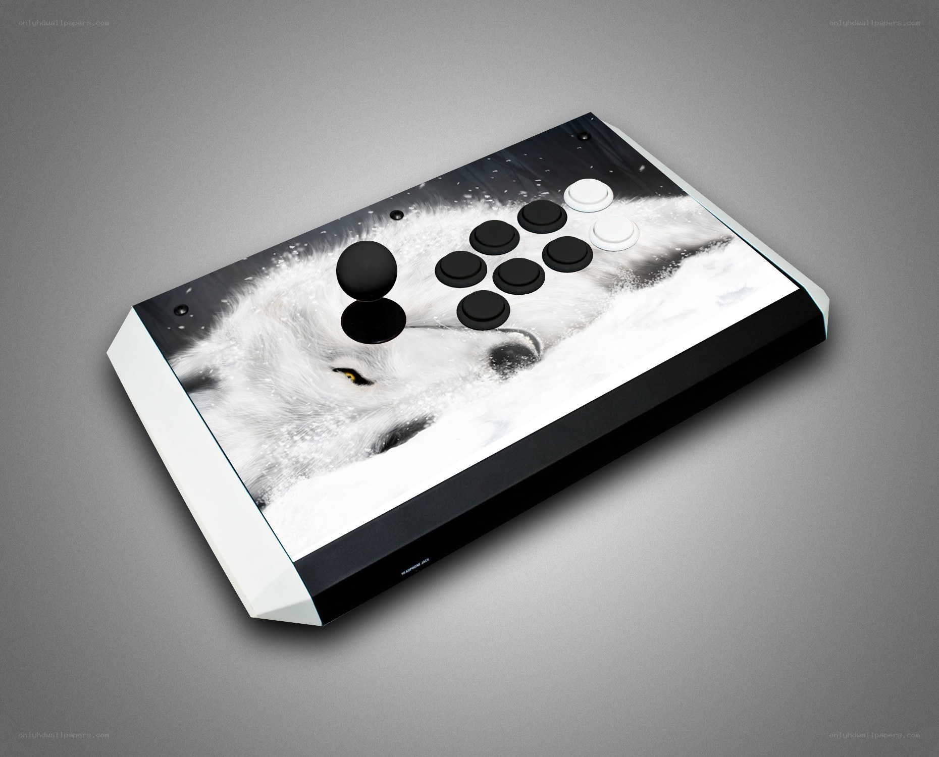 white wolf arcade stick
