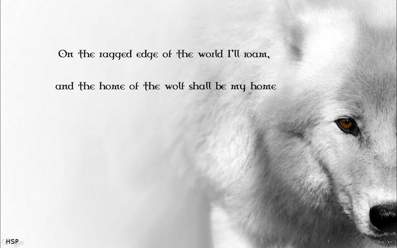 White Wolf — Black, Serious