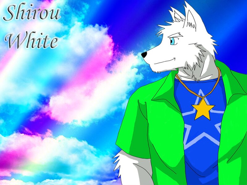 White Wolf Character — Blue
