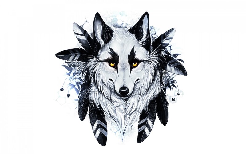 White Wolf Head — Intense