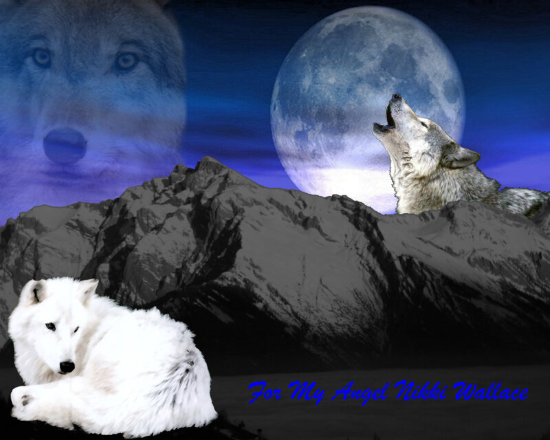White Wolf Howling — Blue