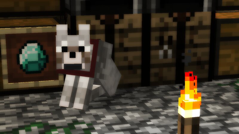 White Wolf in a Room