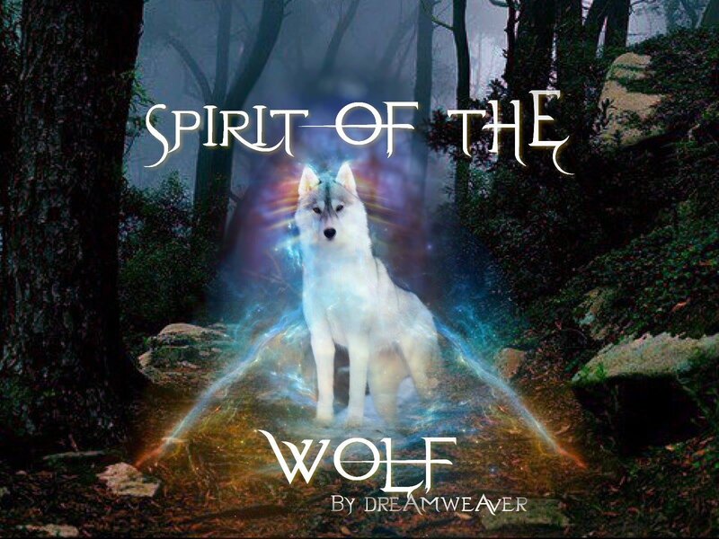 White Wolf in Forest — Mystical, Night